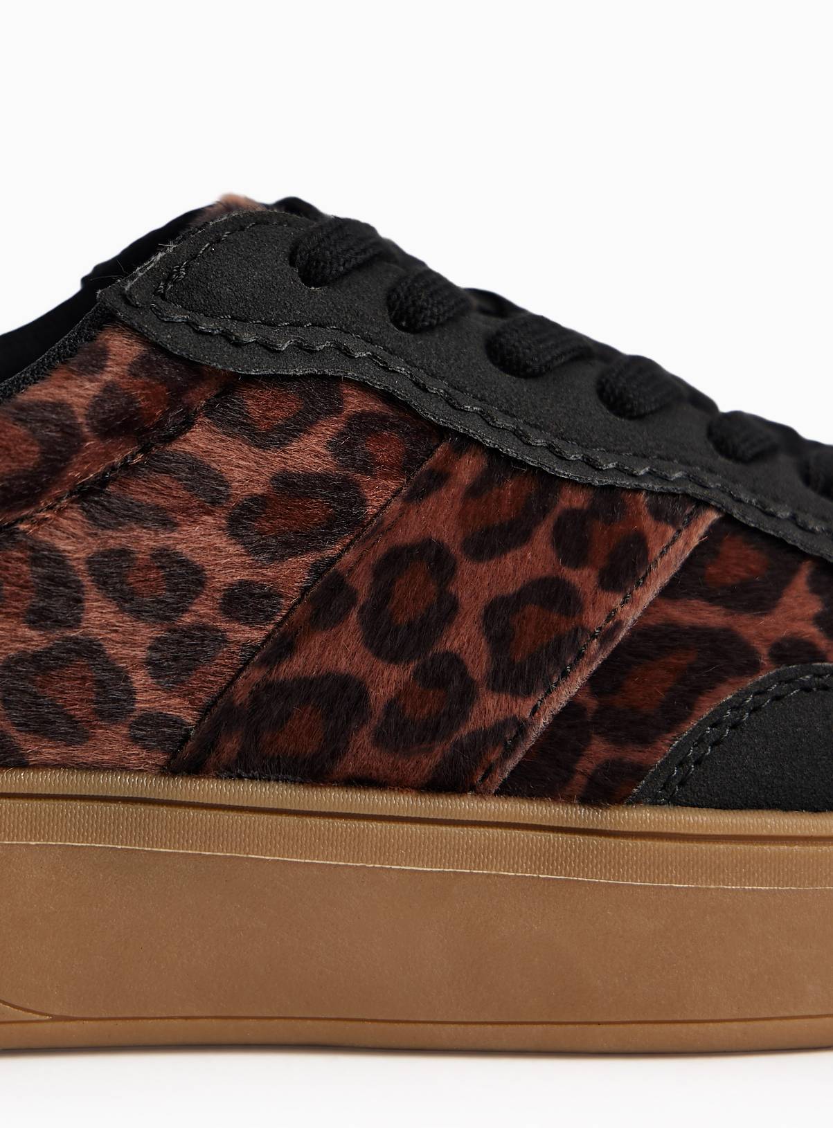 Leopard Print Lace-Up Trainers 6 - Image 3